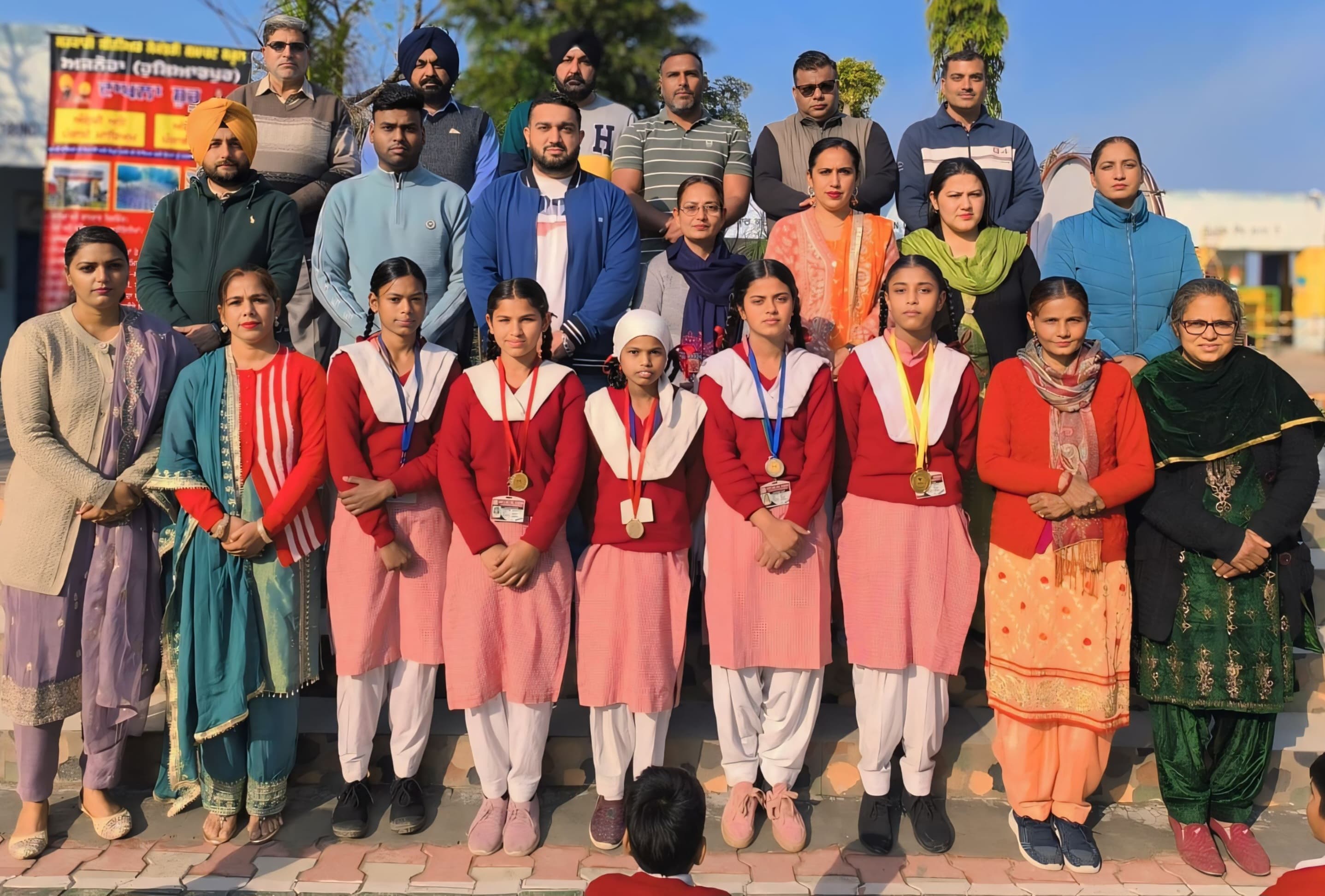 Mamta Rani secured first position in the district karate competition in the under 50 kg weight category.